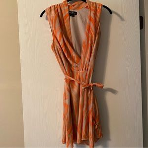Guess Orange Stripe Dress